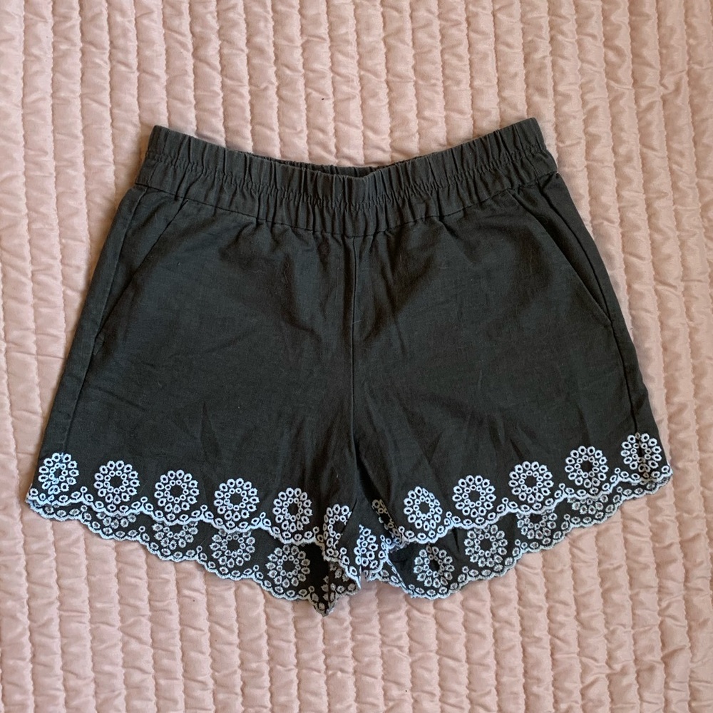 Elastic waist jcrew shorts